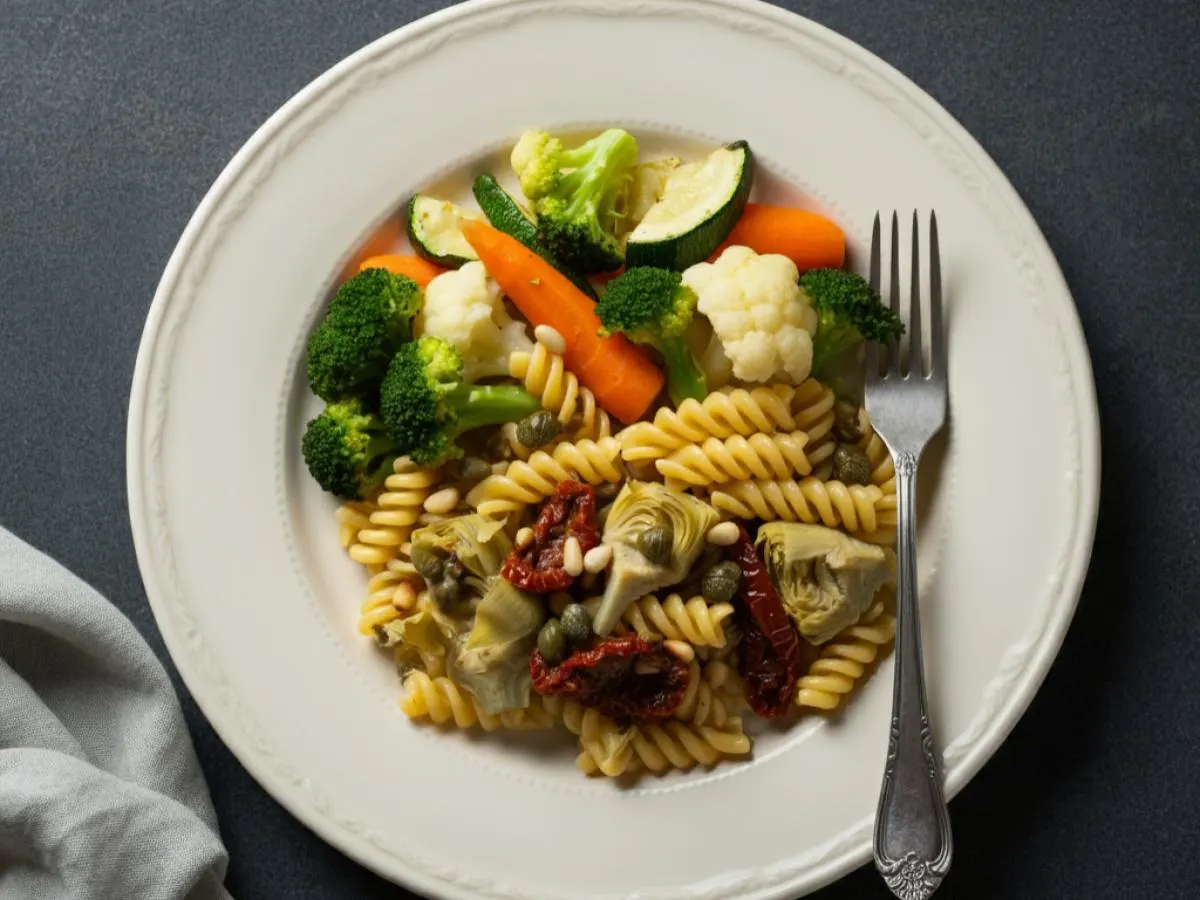 Dairy-free Fusilli Pasta Romano with Roasted Vegetables Dairy-free Fusilli Pasta Romano with Roasted Vegetables
