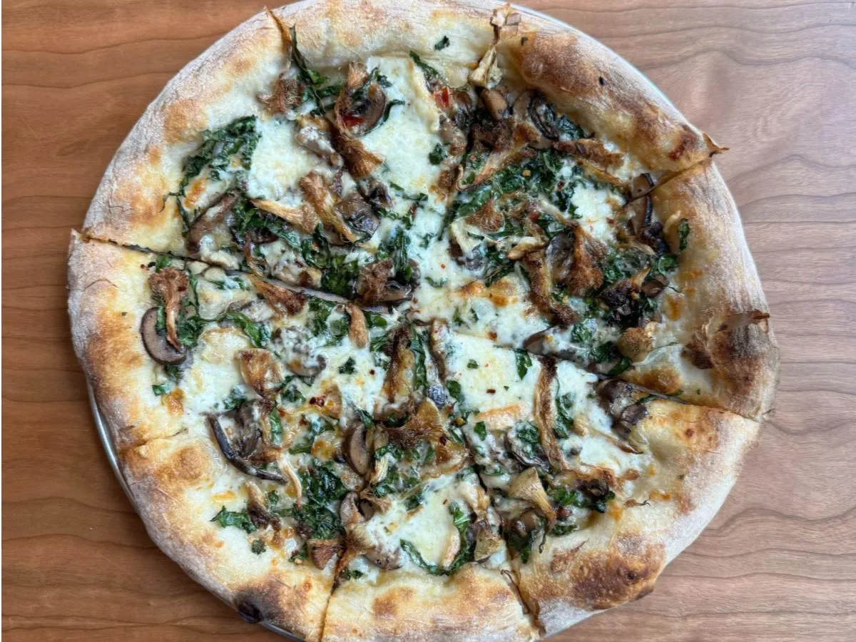 Gluten Free Mushroom Pizza