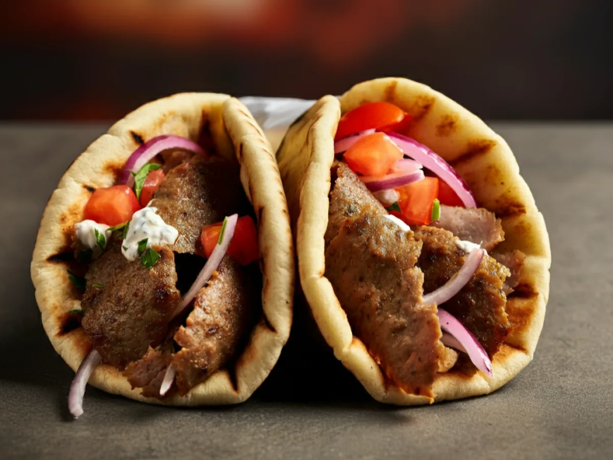 Gluten Free - Chicken Souvlaki Wraps with Vinaigrette Gluten Free - Chicken Souvlaki Wraps with Vinaigrette