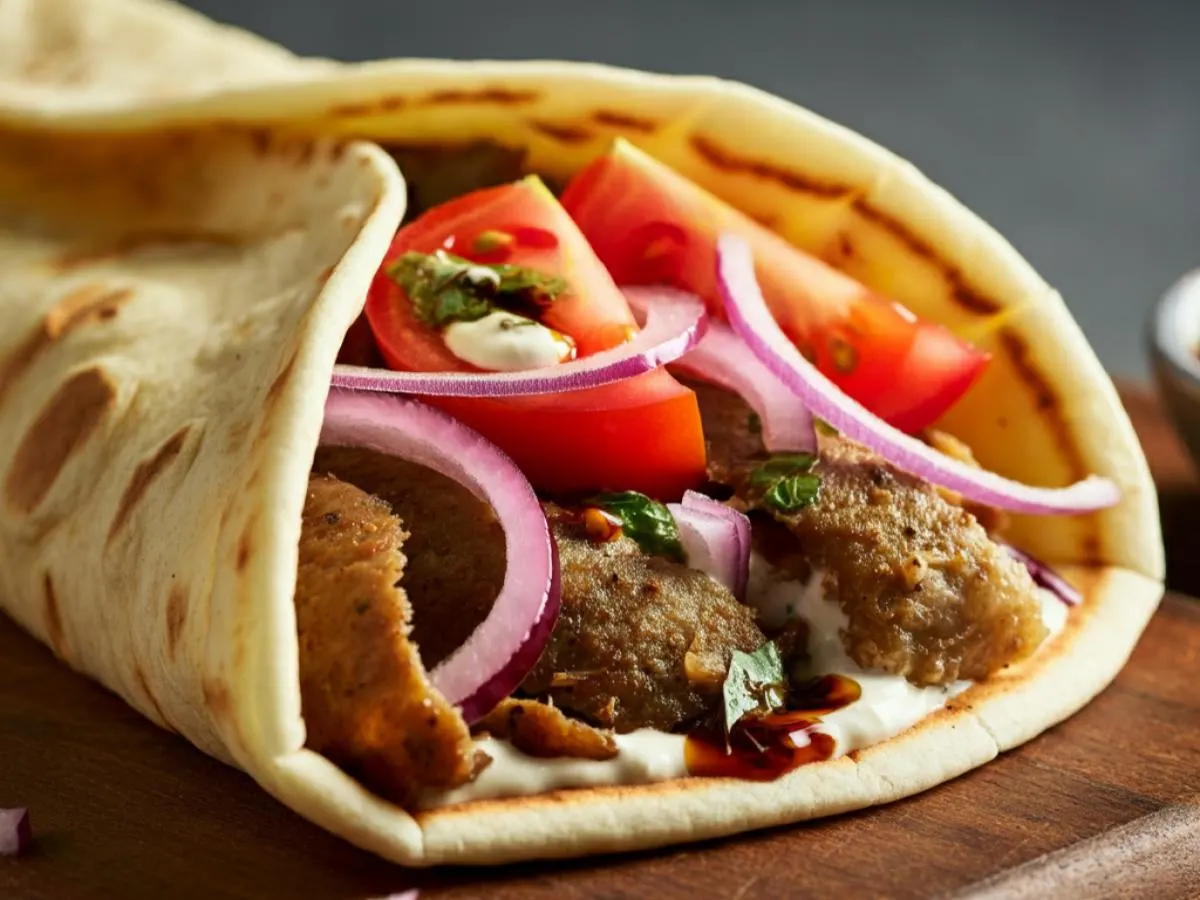 Gluten Free - Gyro Meat Wraps with Vinaigrette Gluten Free - Gyro Meat Wraps with Vinaigrette