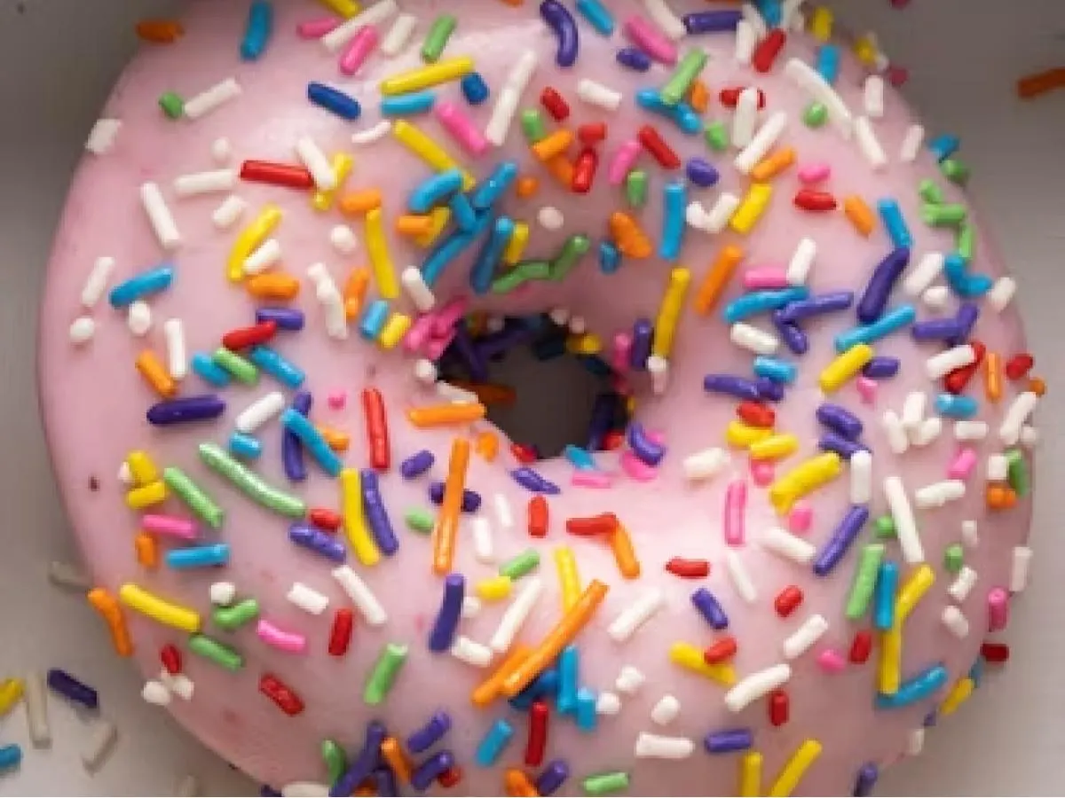 Strawberry Confetti Donut Strawberry Confetti Donut
