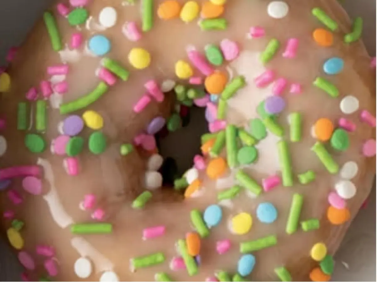 Glazed Confetti Donut Glazed Confetti Donut