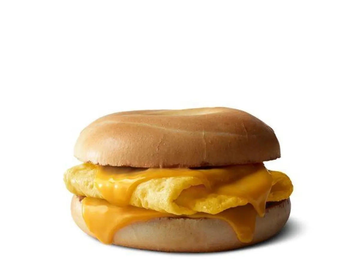 Egg and Cheese Plain Bagel Egg and Cheese Plain Bagel