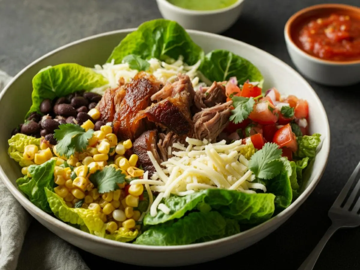 Braised Pork & Salsa Verde Salad Bowl