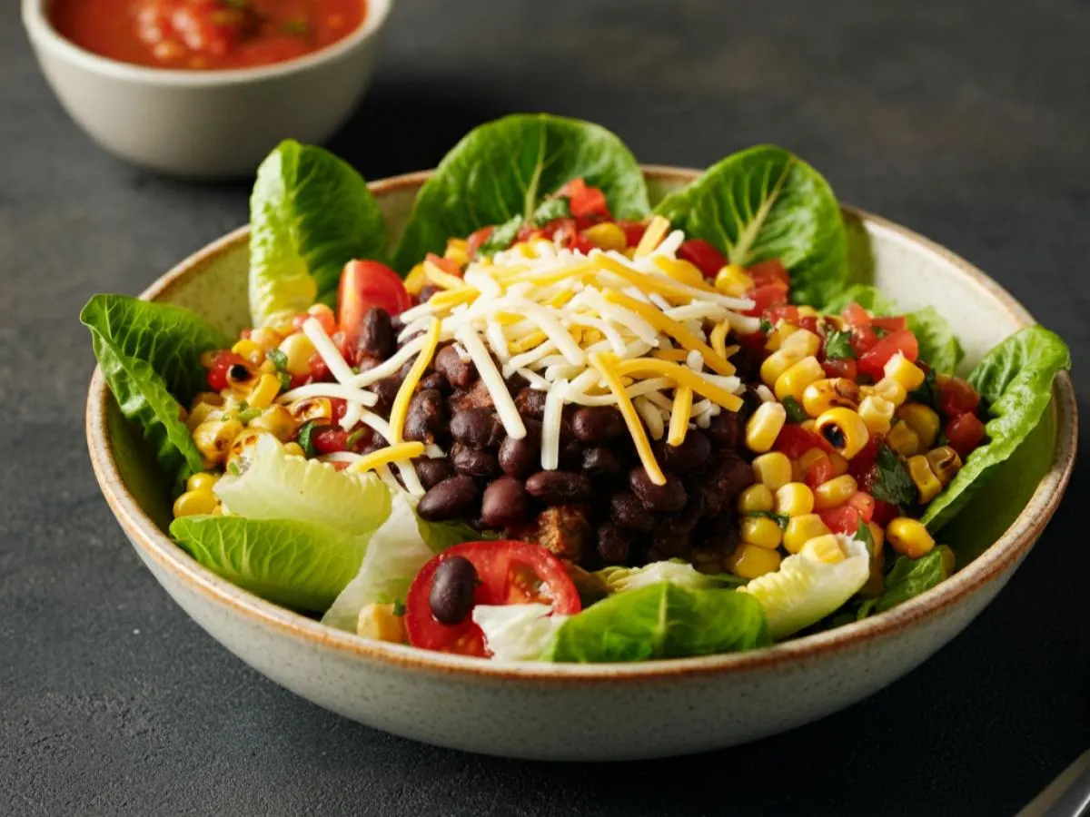 Vegetarian Fajitas & Diablo Salsa Salad Bowl