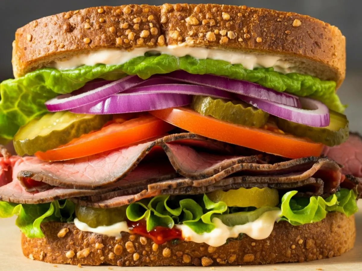 Home Cooked Roast Beef Sandwich Home Cooked Roast Beef Sandwich