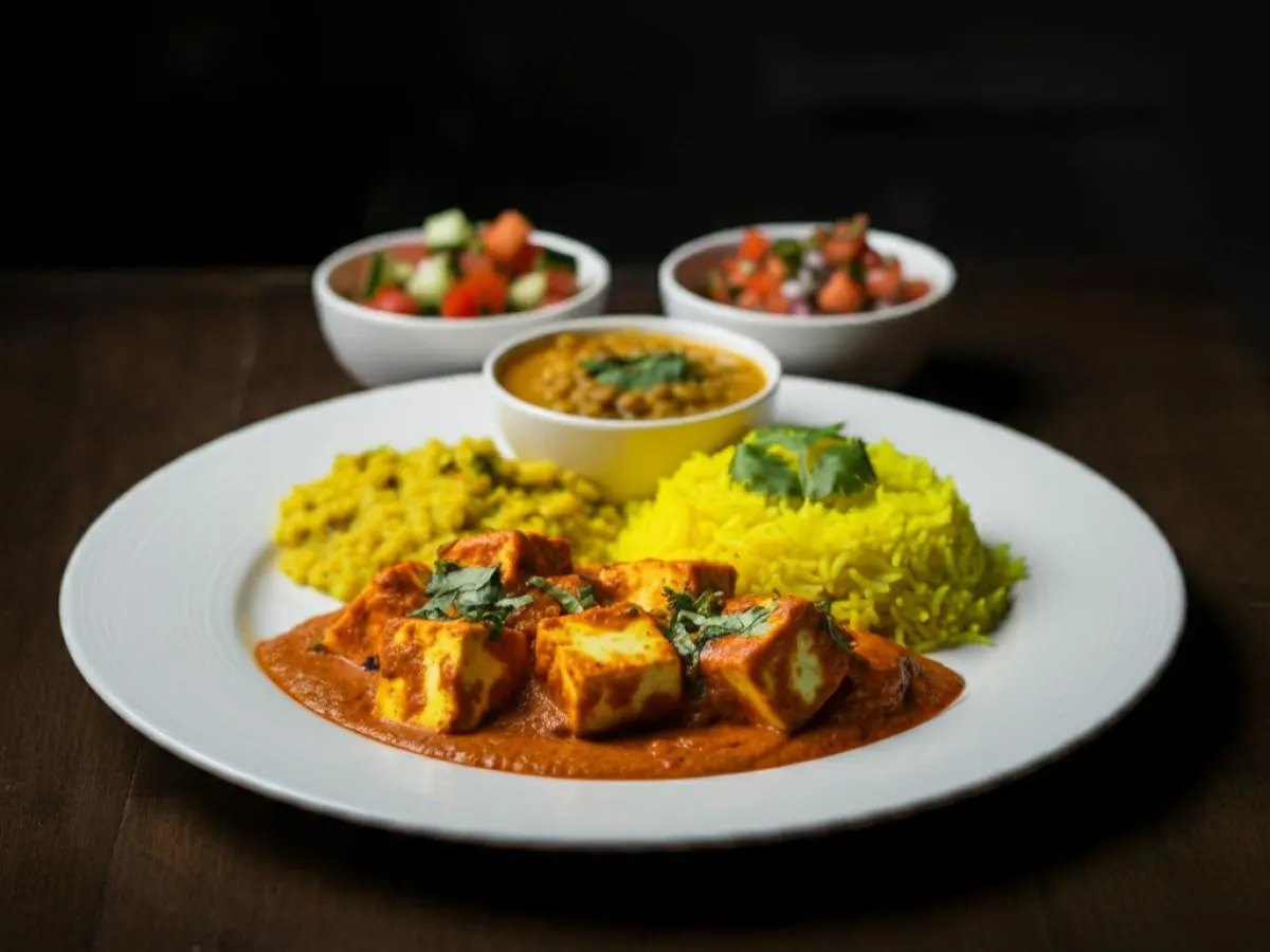 Paneer Tikka Masala Bowl with Daal