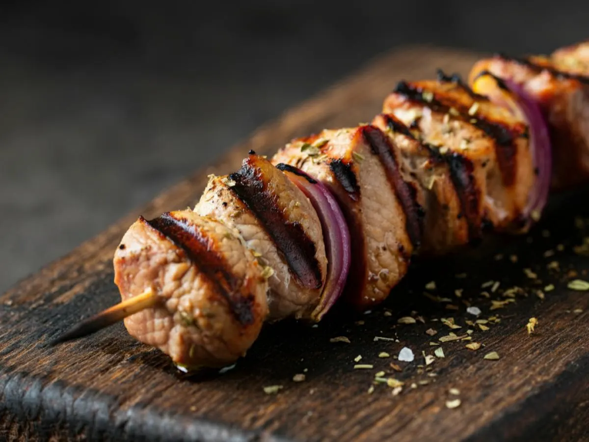 Grilled Pork Skewer Souvlaki Grilled Pork Skewer Souvlaki