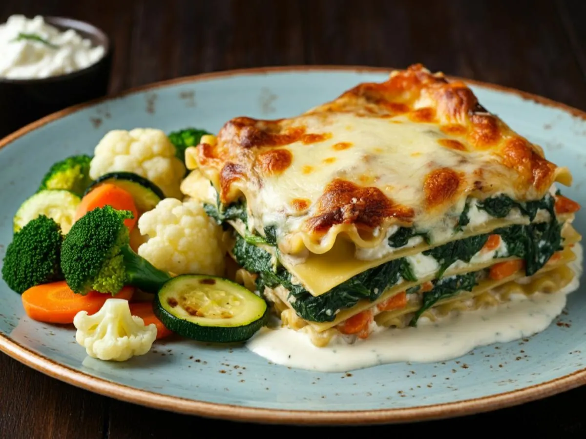 Vegetable Lasagna with Roasted Vegetables Vegetable Lasagna with Roasted Vegetables