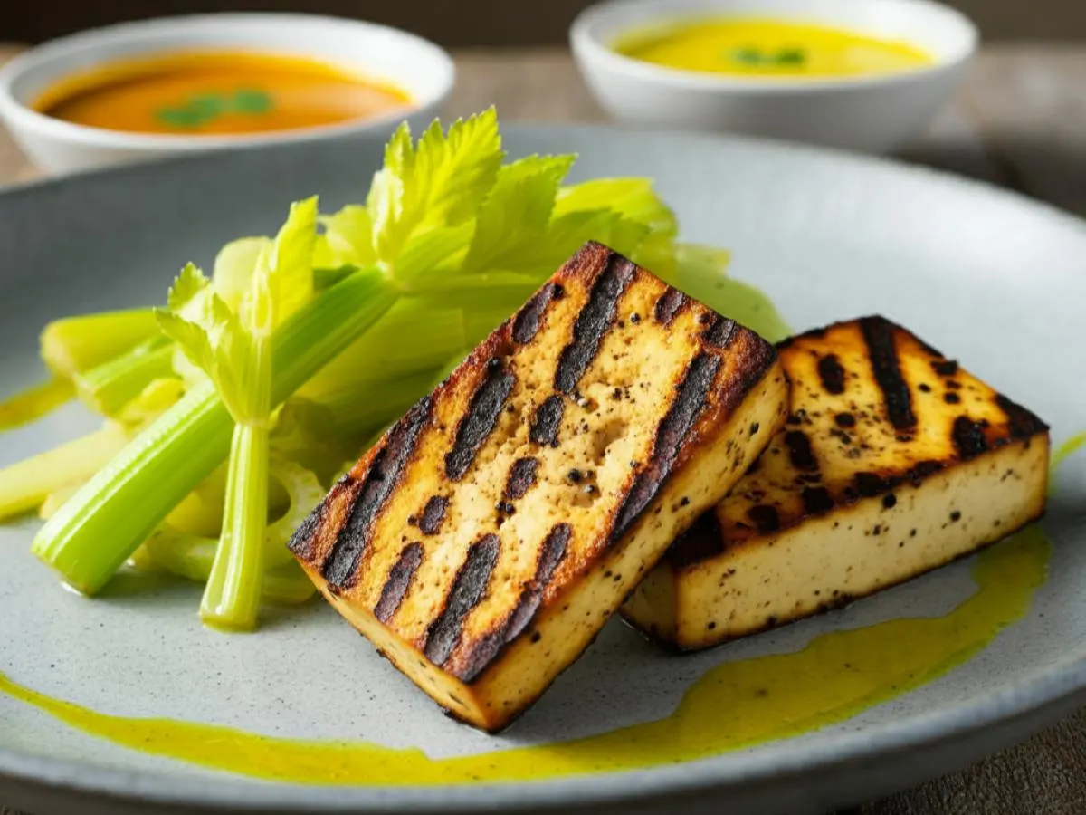 Gluten Free Grilled Black Pepper Tofu
