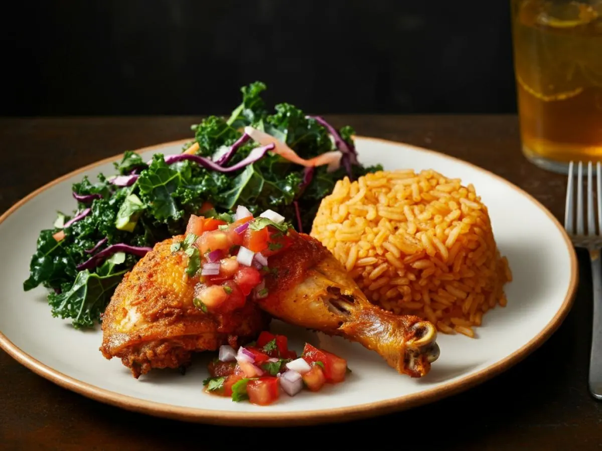2 Piece Chicken Combo with Kale Slaw and House Salsa (Allergen Free)