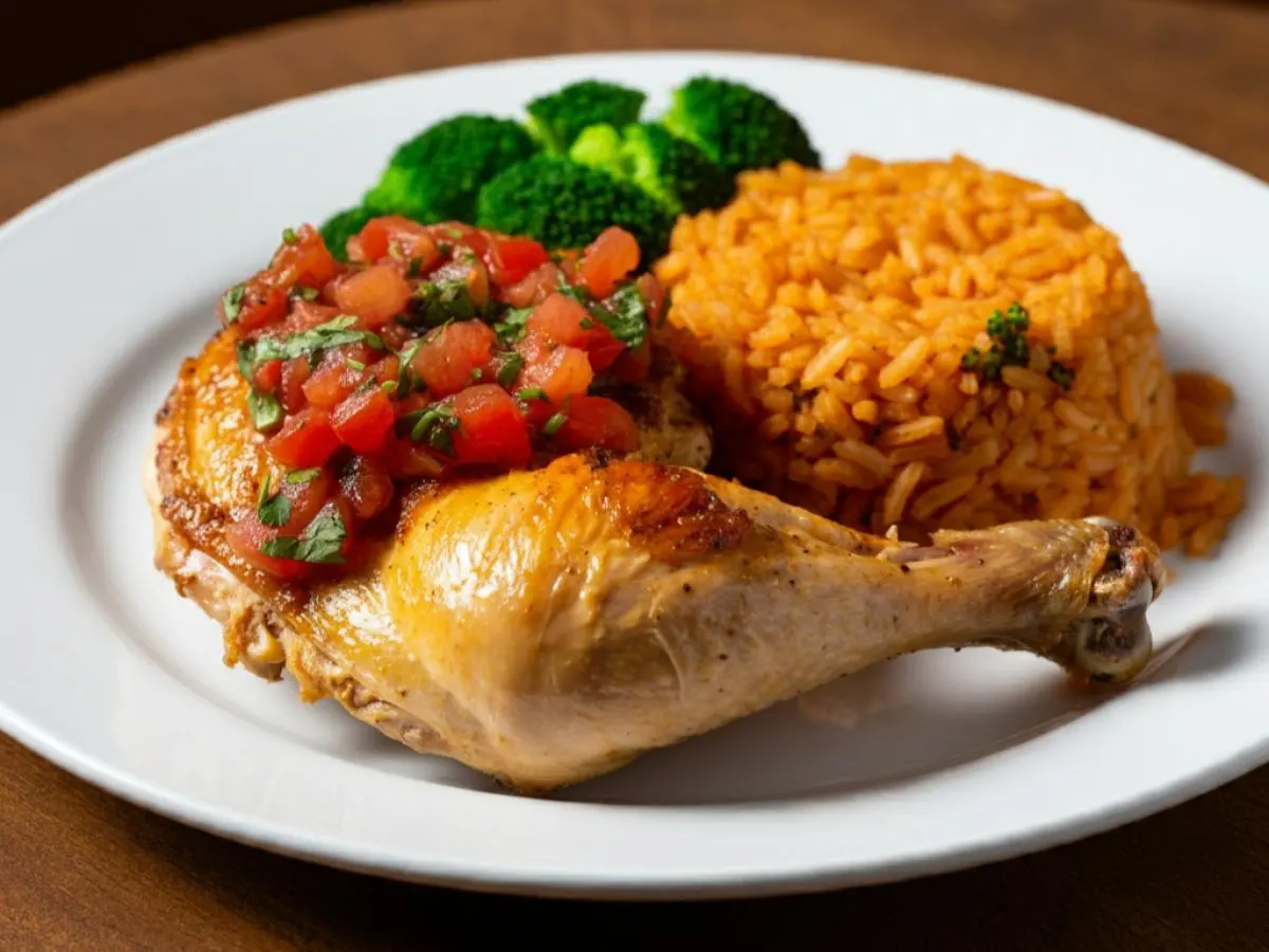 2 Piece Chicken Combo with Broccoli and House Salsa (Allergen Free)