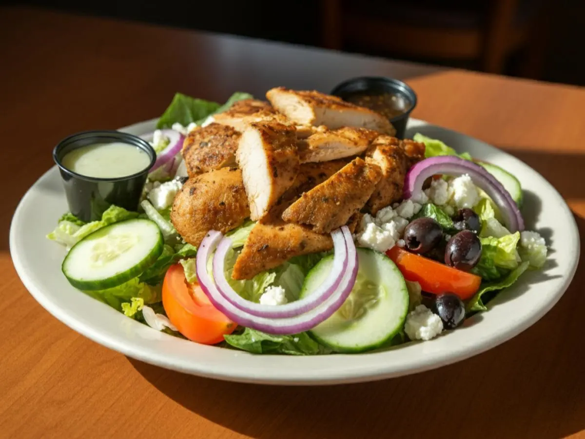 Chicken Gyros Greek Salad Chicken Gyros Greek Salad
