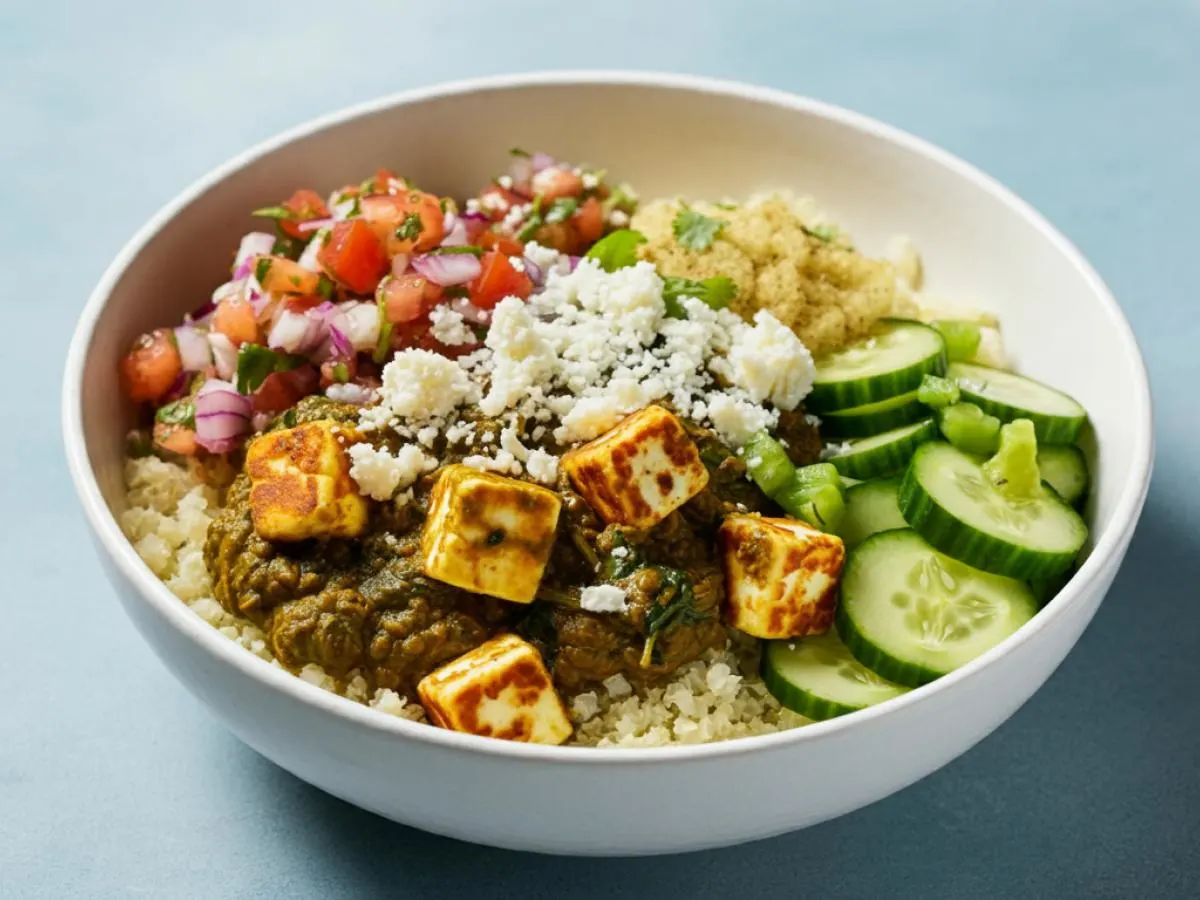 Keto Bowl with Kadhai Paneer