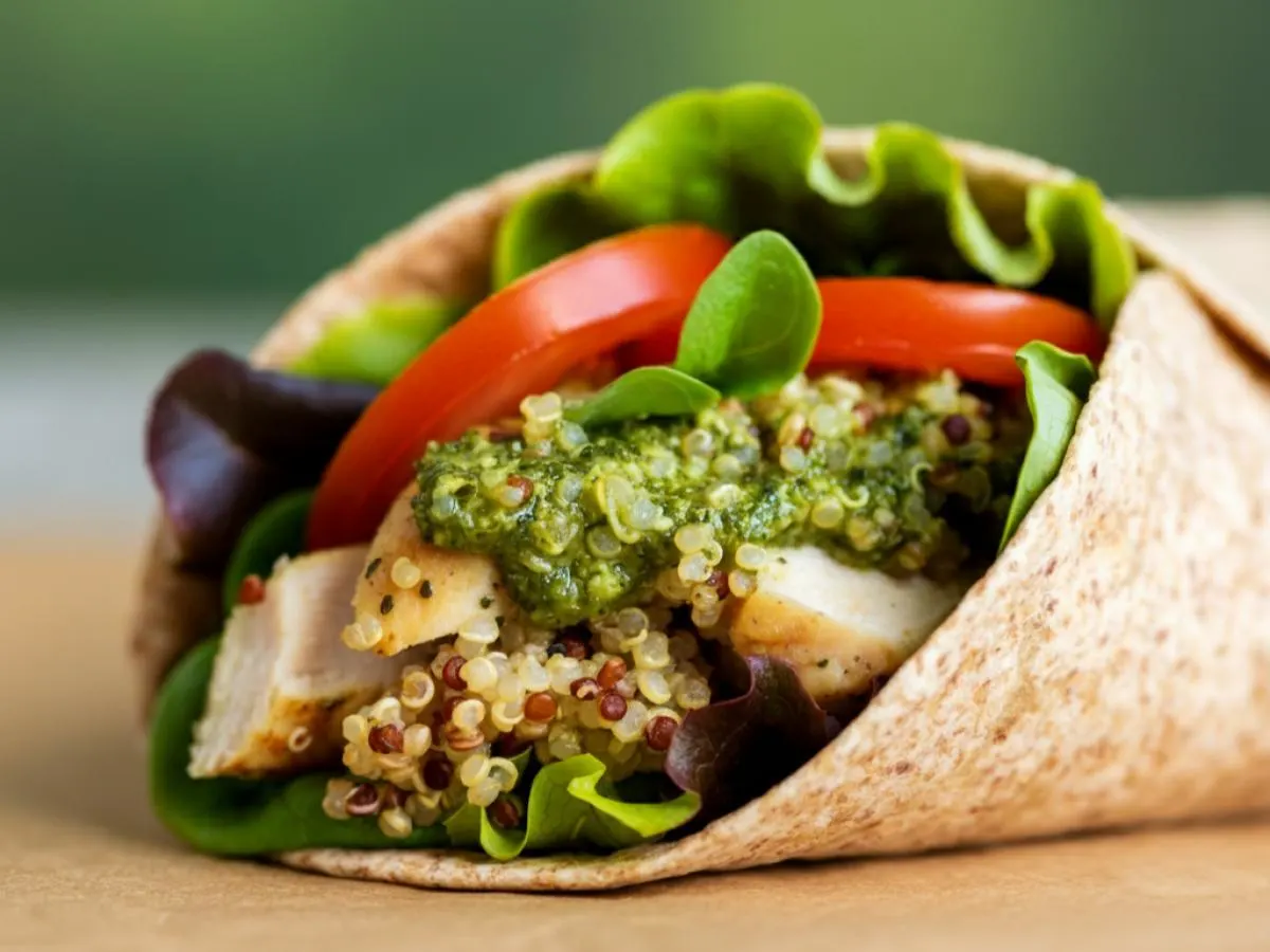 Basil Chicken Wrap