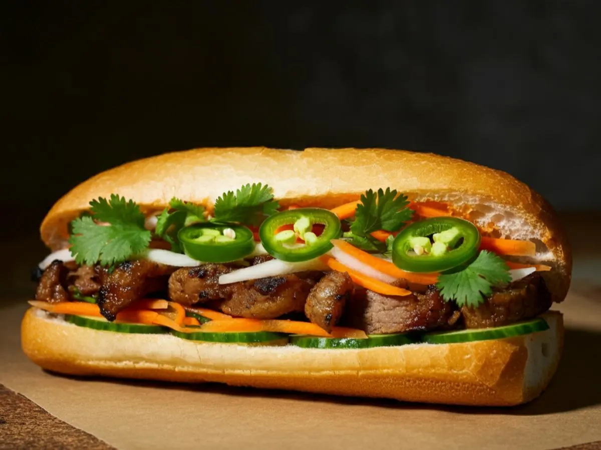 Banh Mi with Grilled Pork Banh Mi with Grilled Pork