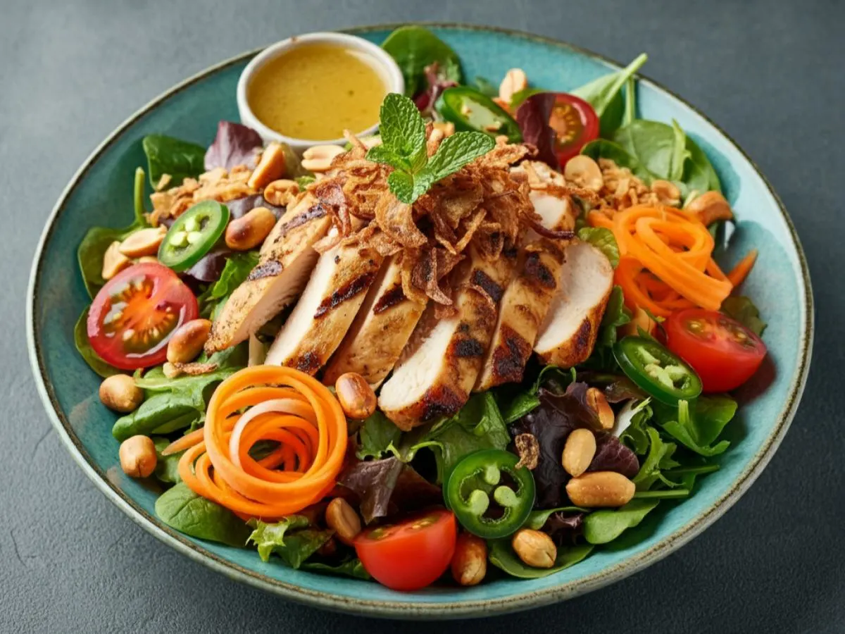 Grilled Chicken Entree Salad with Lime Vinaigrette Grilled Chicken Entree Salad with Lime Vinaigrette