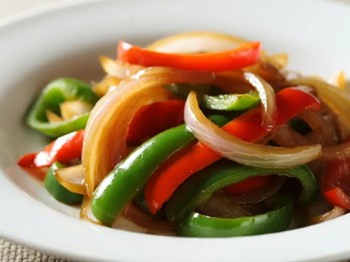 Stir Fried Onions and Peppers