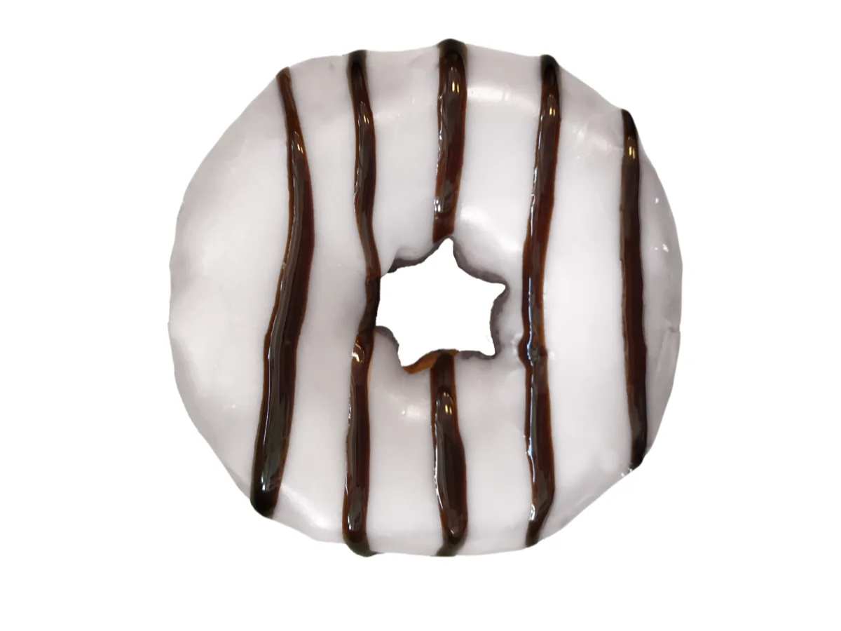 Vanilla-Chocolate Swirl Donut