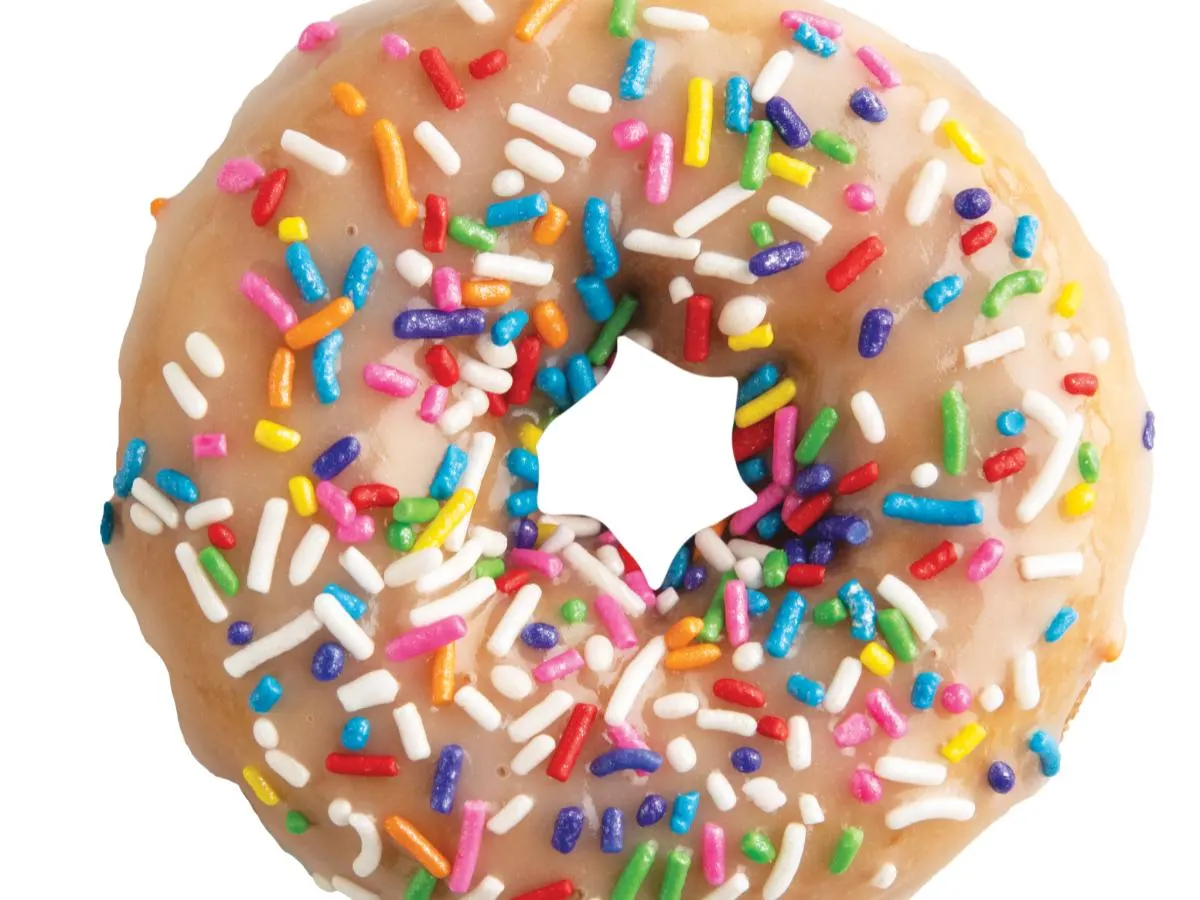 Glazed Confetti Donut
