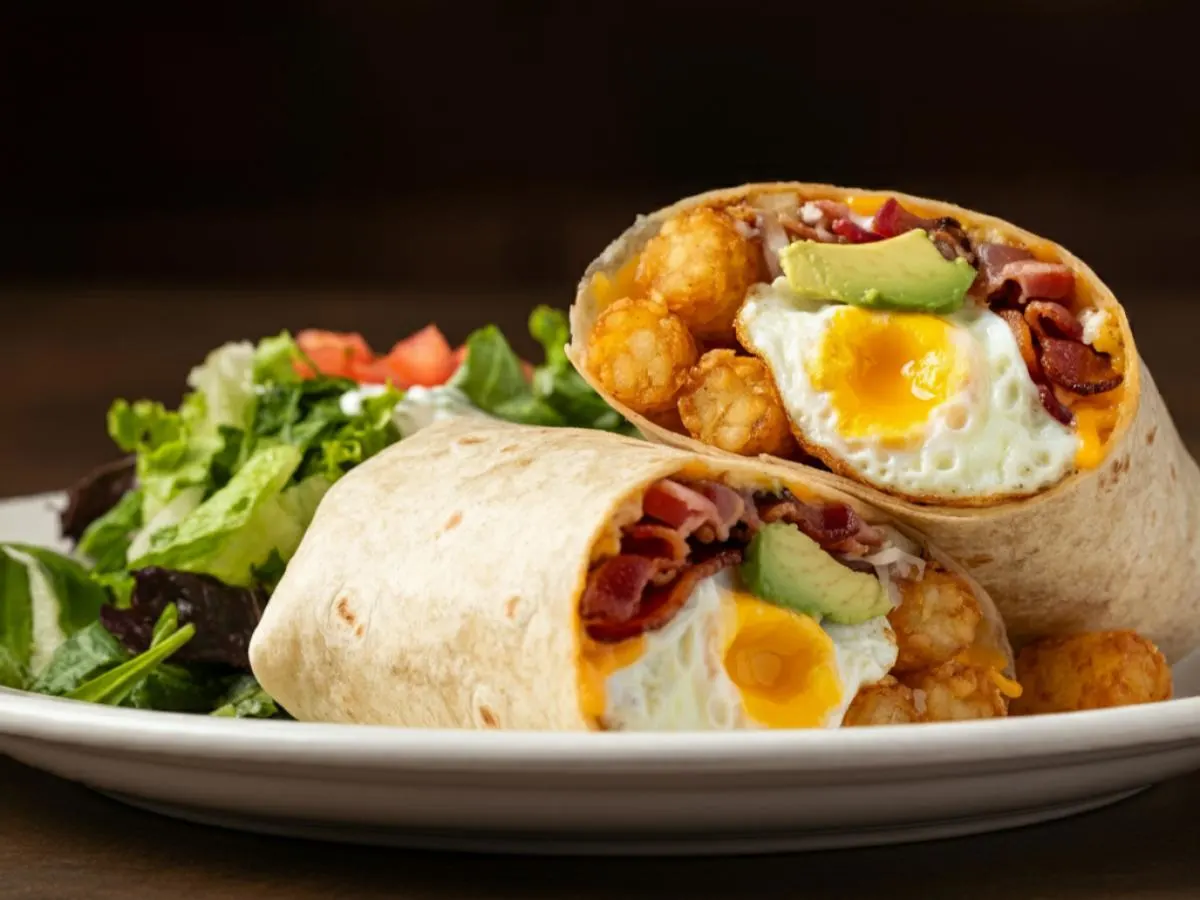 La Neta Burrito and Mix Greens La Neta Burrito and Mix Greens