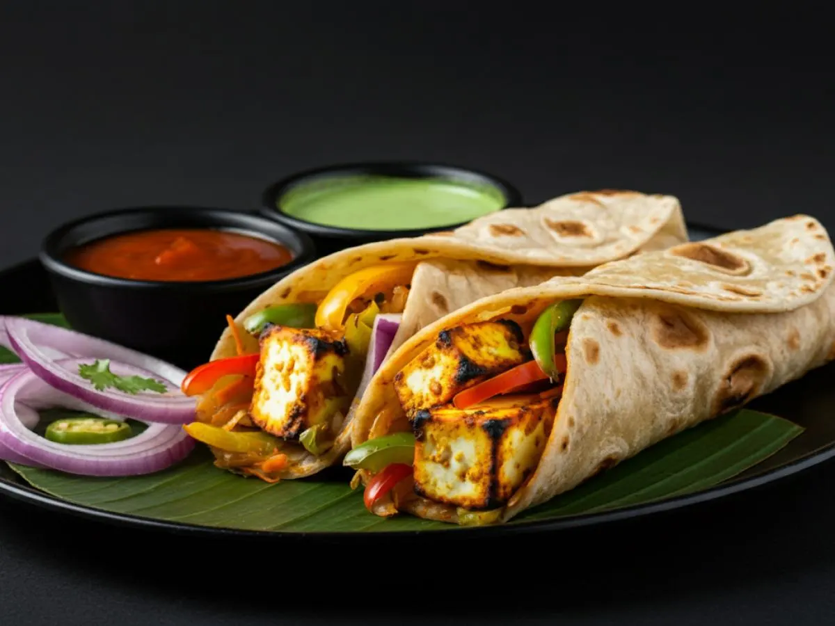 Paneer Tikka Kathi Wrap Paneer Tikka Kathi Wrap