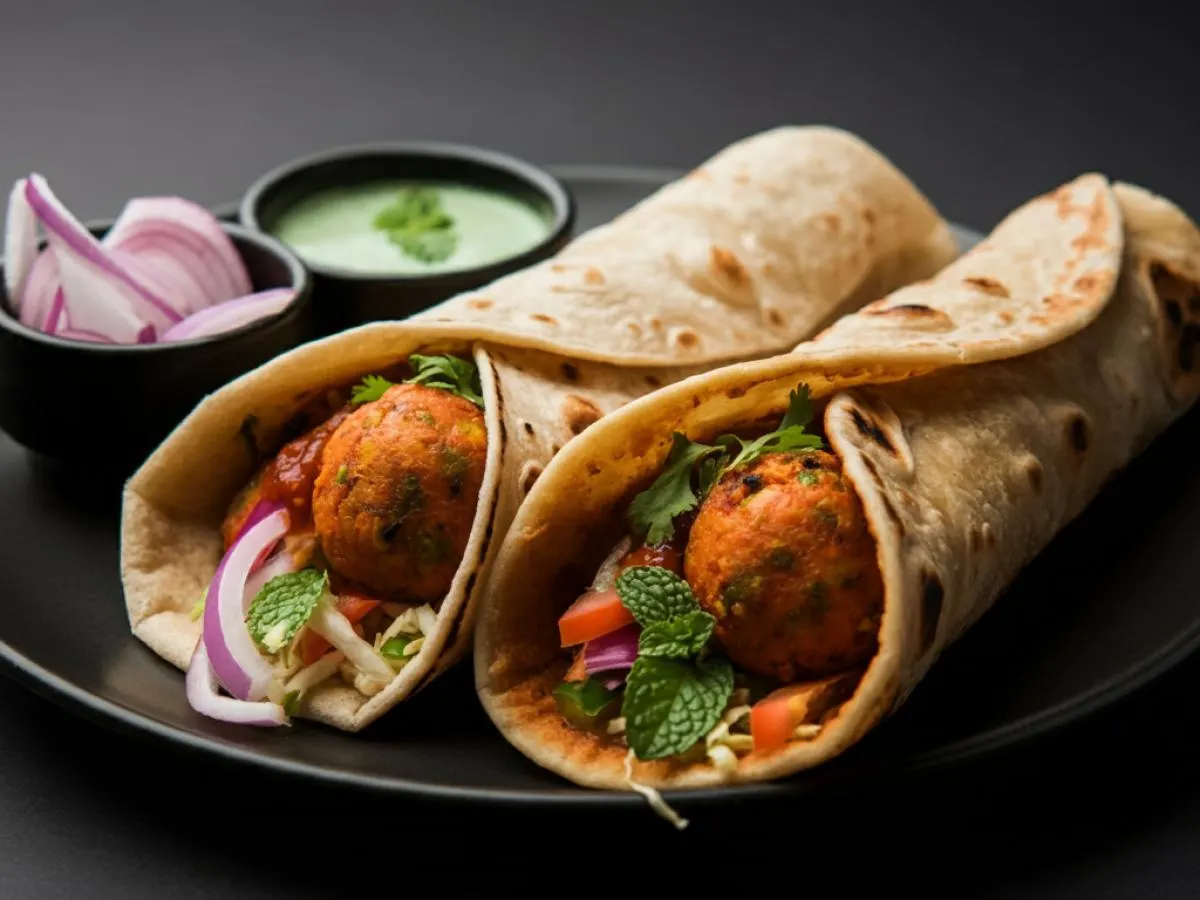 Aloo Tikki Kathi Wrap Aloo Tikki Kathi Wrap
