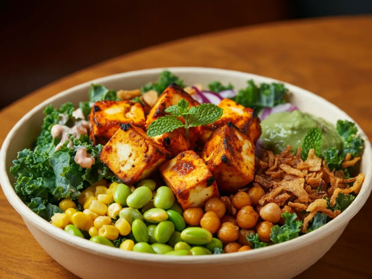 Paneer Tikka Salad Bowl Paneer Tikka Salad Bowl