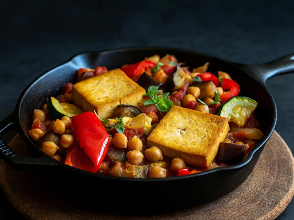Baked Tofu with Veggies Baked Tofu with Veggies