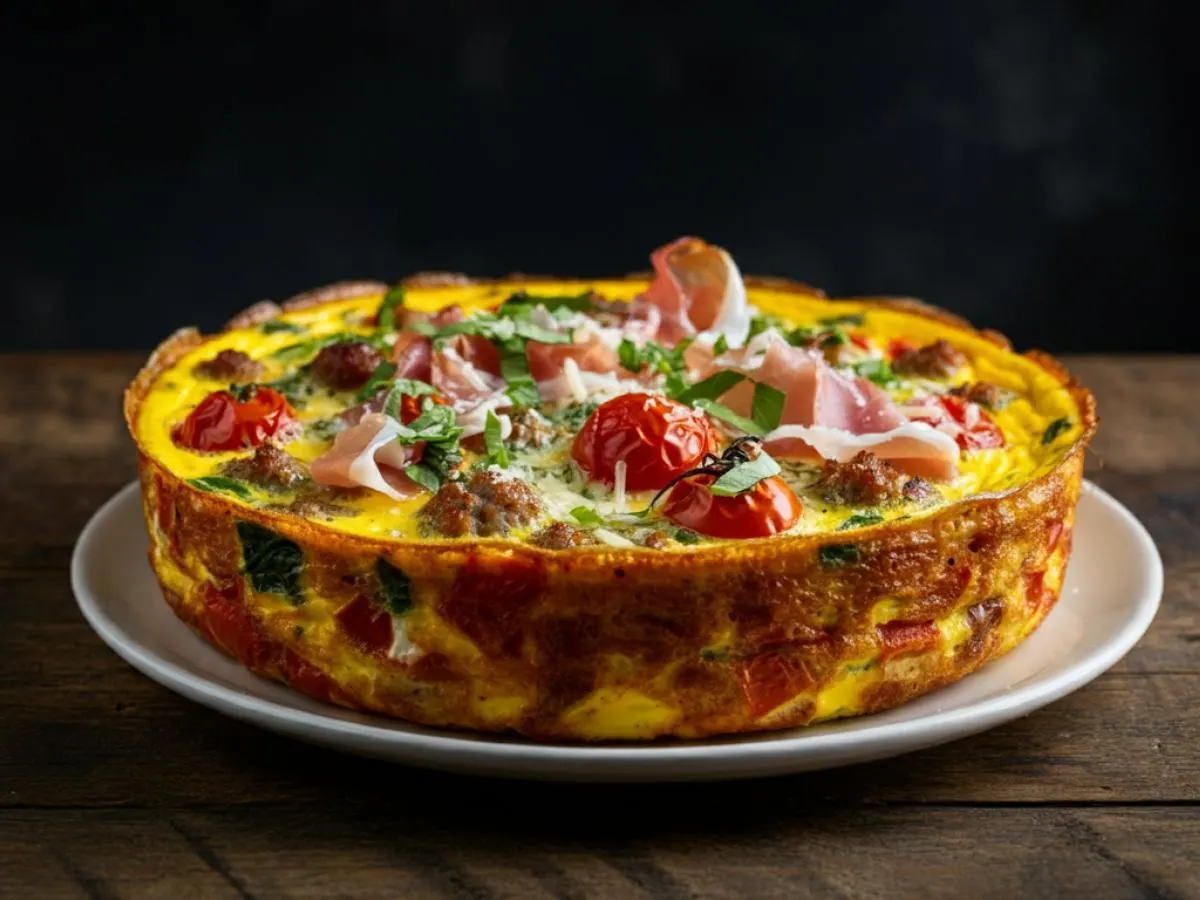Baked Eggs with Italian Sausage Baked Eggs with Italian Sausage