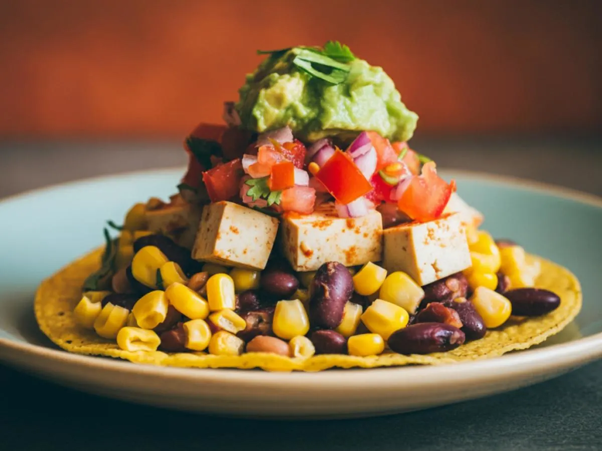 Yellow Corn Protein Bowl With Tofu Yellow Corn Protein Bowl With Tofu