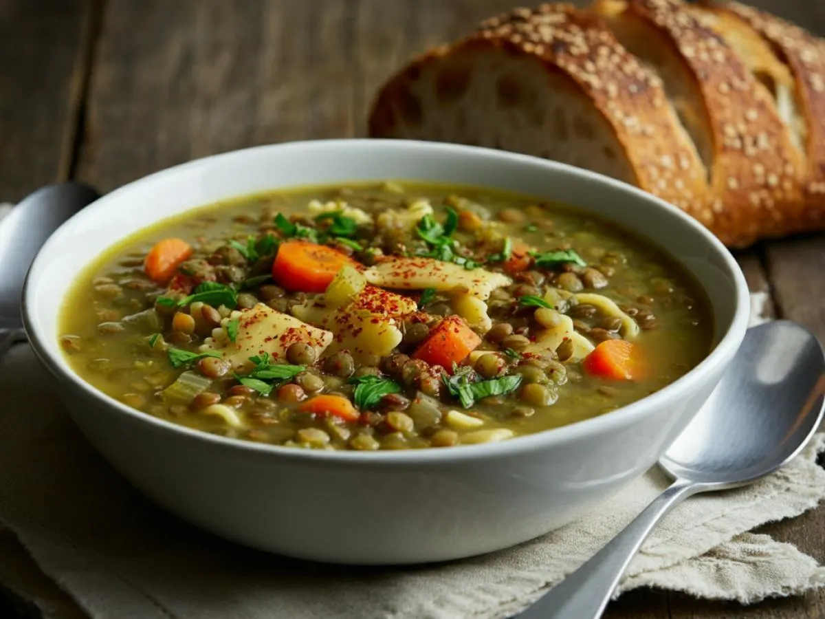 Individually Packaged Side: Green Lentil Soup Individually Packaged Side: Green Lentil Soup