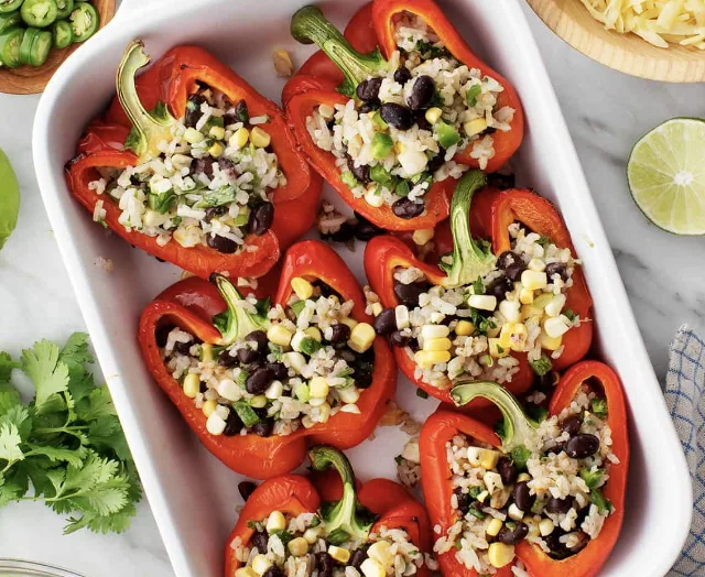 Vegan Stuffed Bell Peppers Vegan Stuffed Bell Peppers