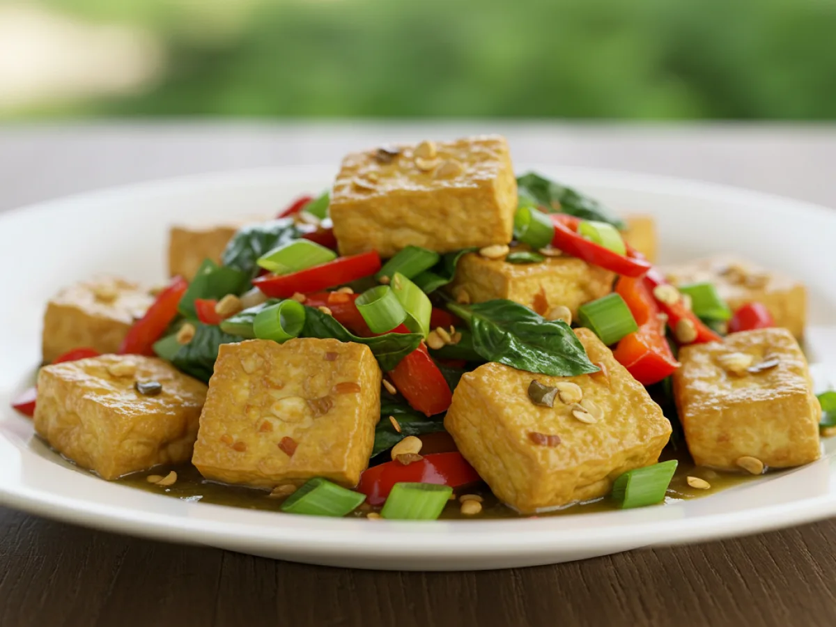 Vegan Thai Basil Tofu Vegan Thai Basil Tofu