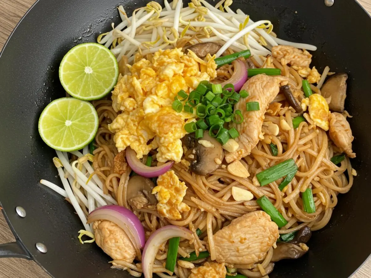 Street Fried Noodle with Chicken Street Fried Noodle with Chicken