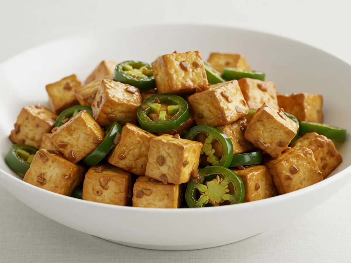 Jalapeno Stir Fried Tofu