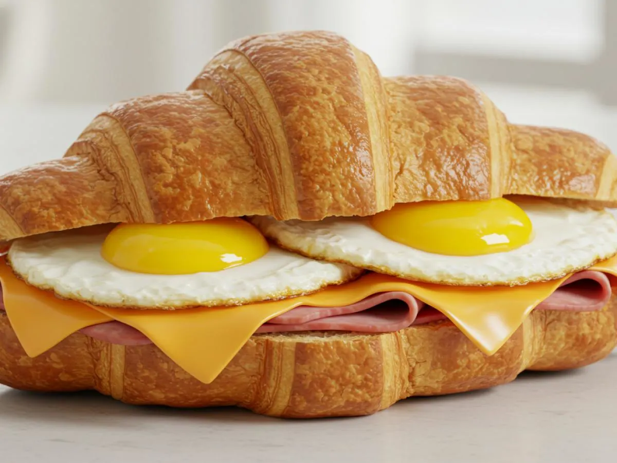Croissant Sandwich with Ham Croissant Sandwich with Ham