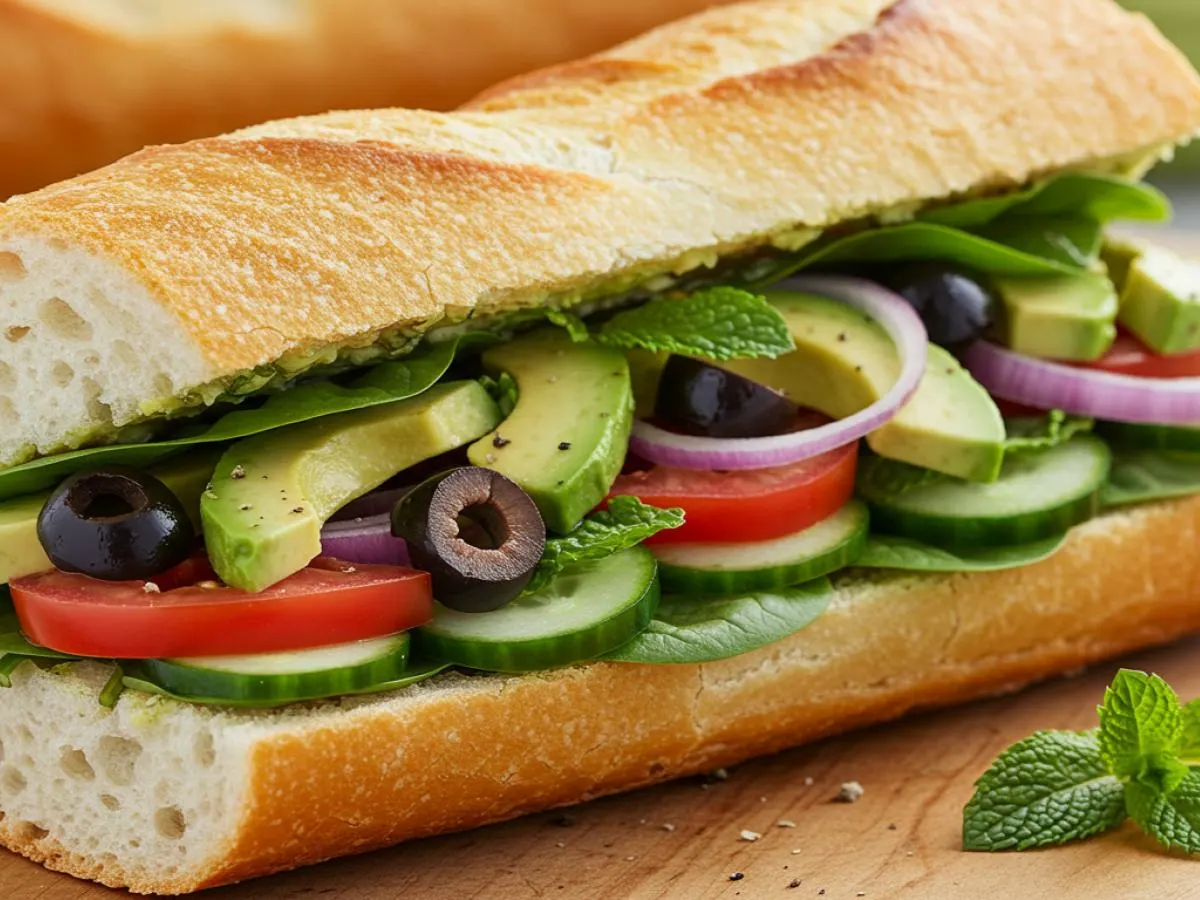 Vegan Mediterranean Avocado Sandwich Vegan Mediterranean Avocado Sandwich