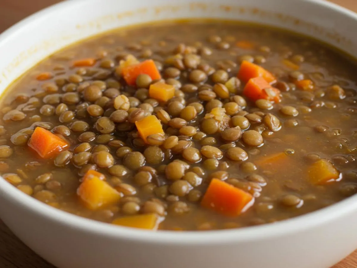 Homemade Lentil Soup Bowl Homemade Lentil Soup Bowl