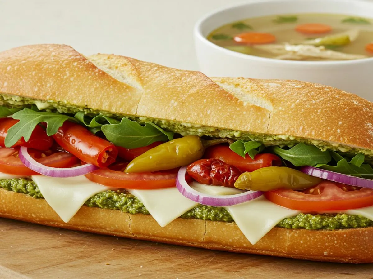 Chicken and Artichoke Sandwich with Chicken Soup Chicken and Artichoke Sandwich with Chicken Soup