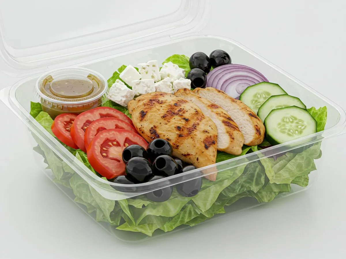 Mediterranean Salad with Chicken Boxed Meal Mediterranean Salad with Chicken Boxed Meal