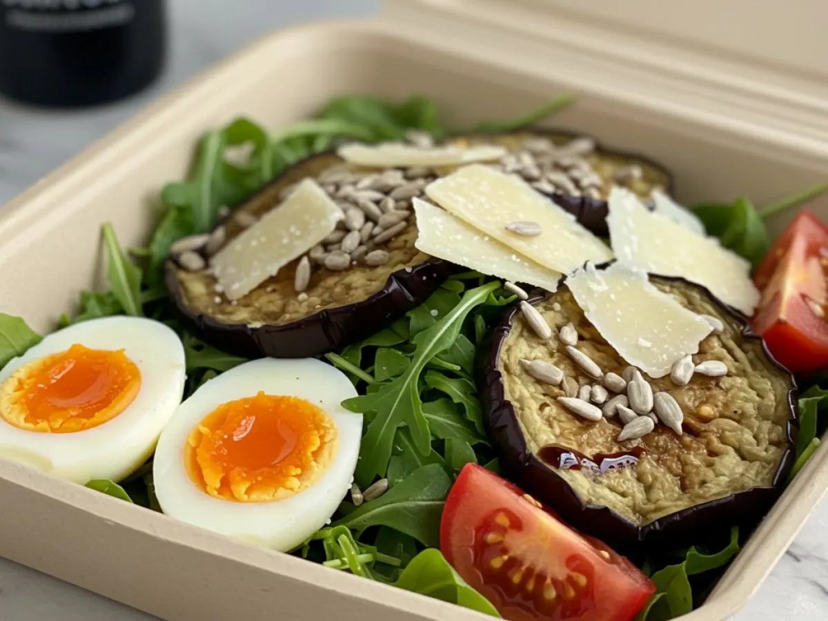 Eggplant Arugula Salad Boxed Meal Eggplant Arugula Salad Boxed Meal