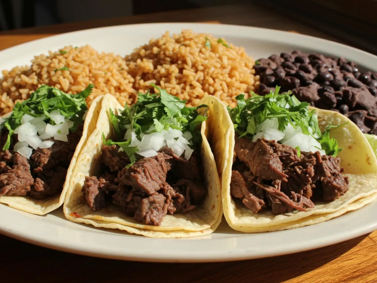 OG Taco Plate with Carne Asada OG Taco Plate with Carne Asada