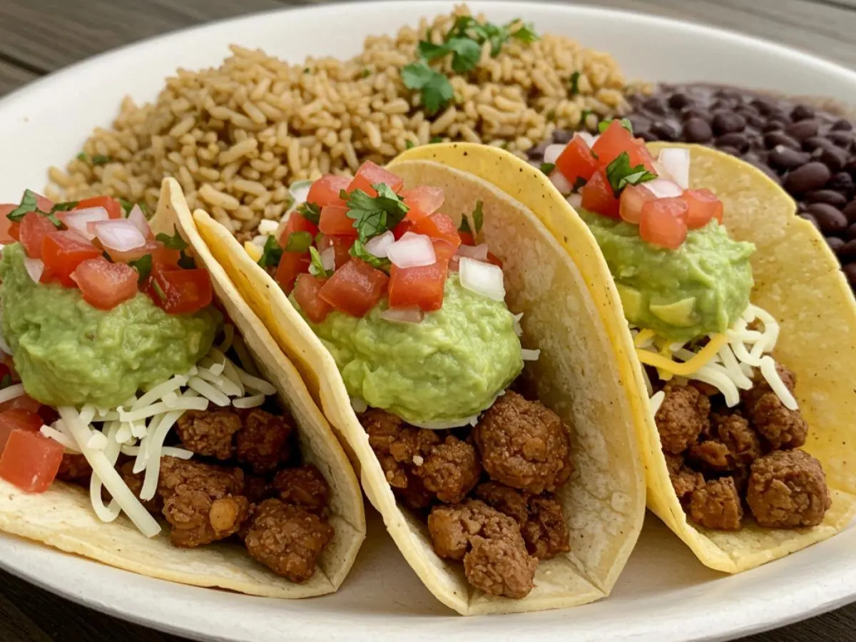 Vegan Tacos Vista Plate Vegan Tacos Vista Plate