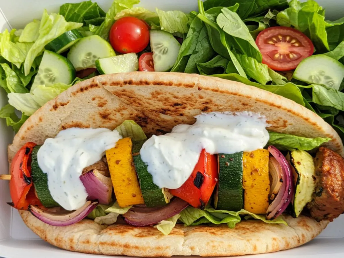 Vegetarian Kabob Wrap Vegetarian Kabob Wrap