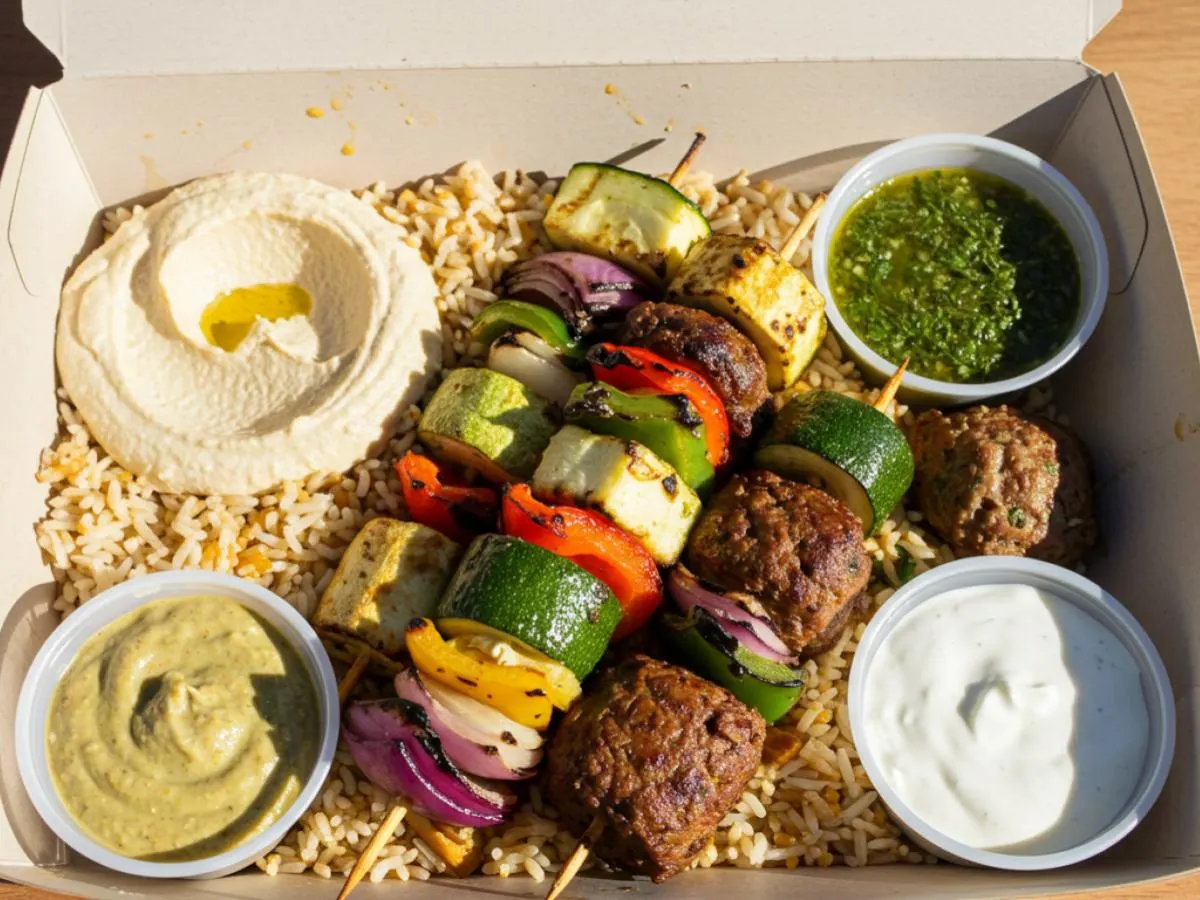Vegetarian Kabob Platter Vegetarian Kabob Platter