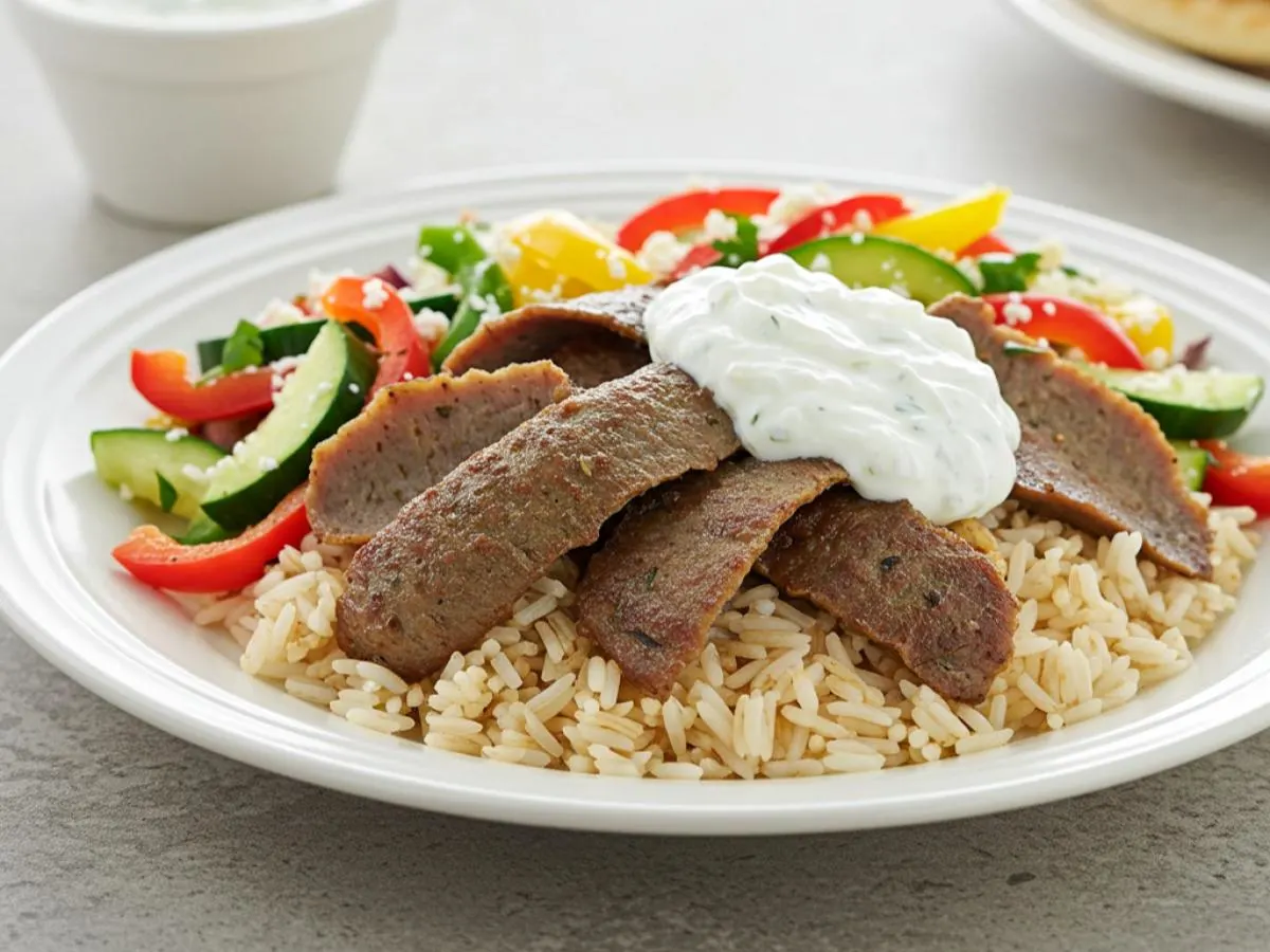 Gyro Bowl With Tzatziki Gyro Bowl With Tzatziki