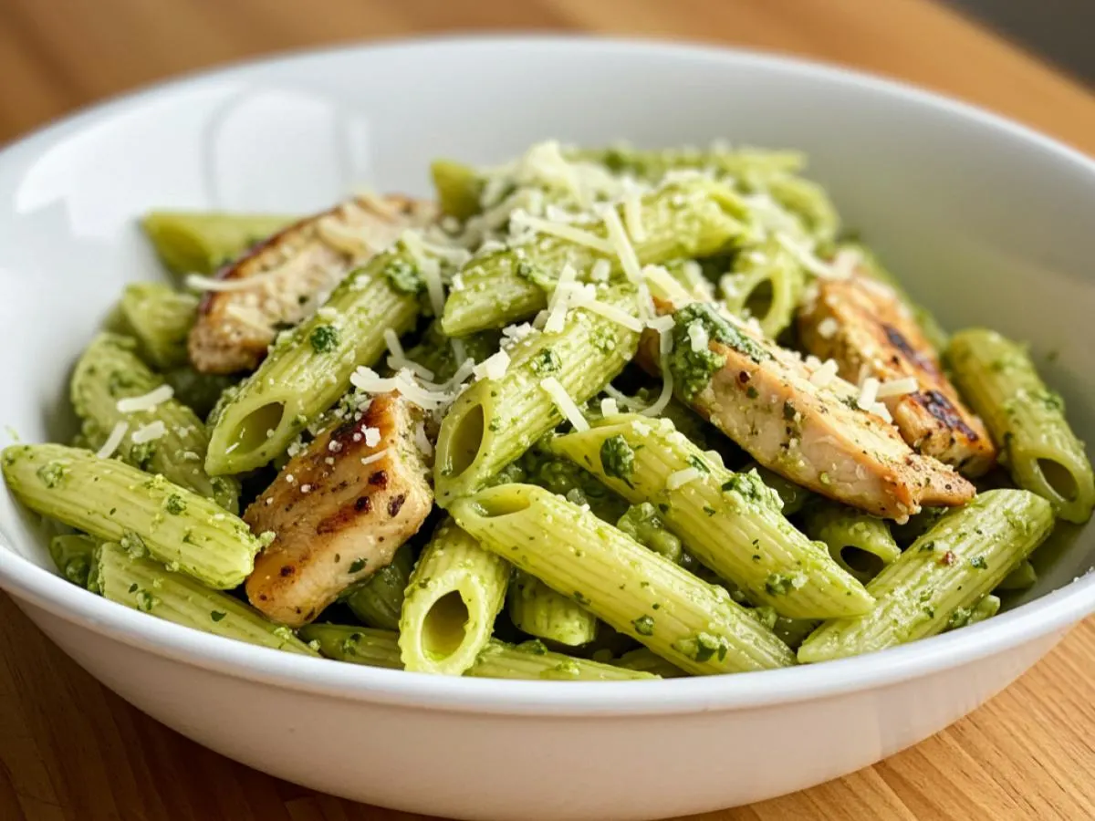 Penne Pesto with Chicken