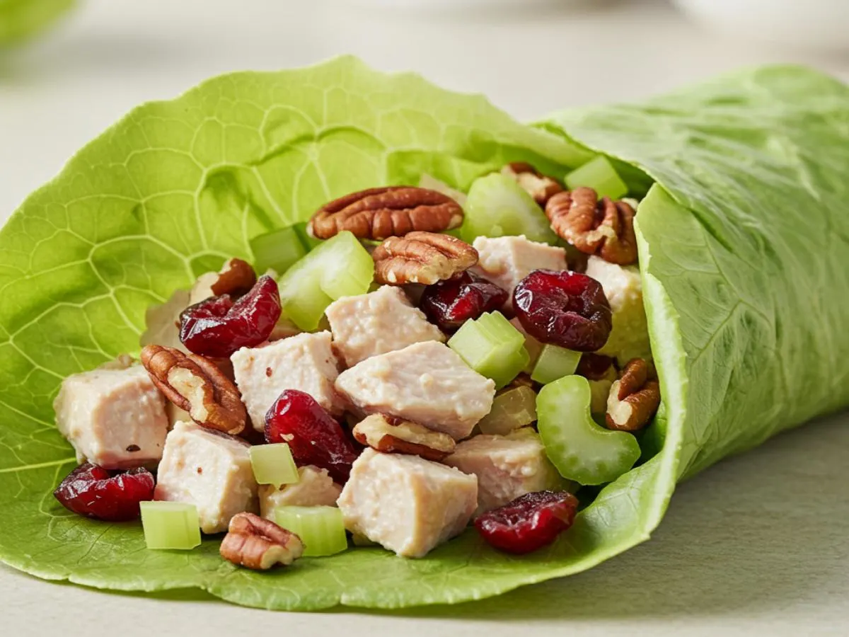 Gluten Free Chicken Salad Lettuce Wrap