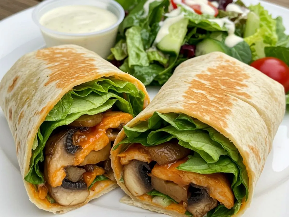 Buffalo Mushroom Wrap Boxed Meal Buffalo Mushroom Wrap Boxed Meal